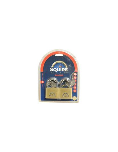 Squire Solid Brass Lion Range Padlock - Latón, Anchura del cuerpo: 51mm (Clasificación de seguridad: 4)