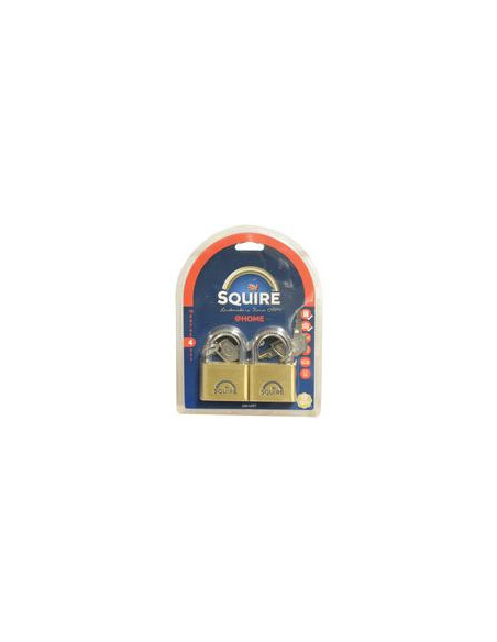 Squire Solid Brass Lion Range Padlock - Latón, Anchura del cuerpo: 51mm (Clasificación de seguridad: 4)