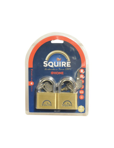Squire Solid Brass Lion Range Padlock - Latón,...