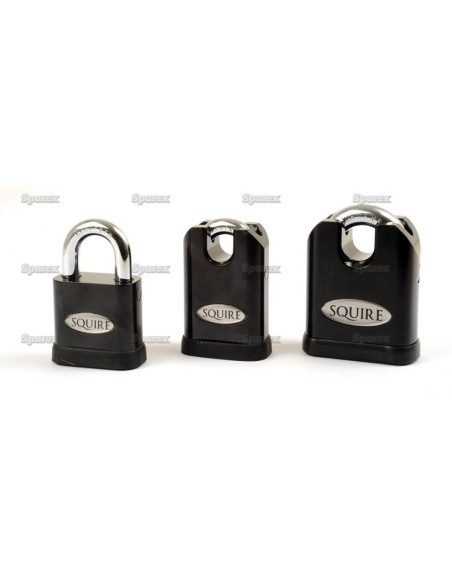 Squire Stronghold Padlock - Hardened Acero, Anchura del cuerpo: 65mm (Clasificación de seguridad: 10)