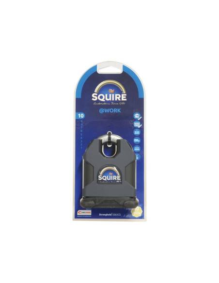 Squire Stronghold Padlock - Key Alike - Hardened Acero, Anchura del cuerpo: 65mm (Clasificación de seguridad: 10)