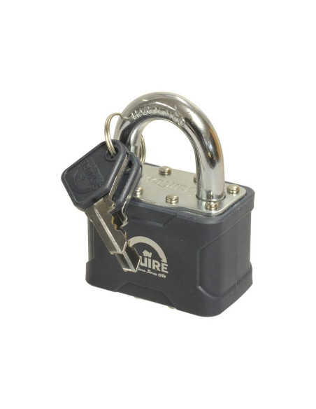 Squire Stronglock Pin Tumbler Padlock - Key Alike - Acero, Anchura del cuerpo: 54mm (Clasificación de seguridad: 5)