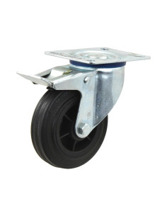 Braked Goma Ruedas Goma - Capacidad: 70kgs, Ø rueda: 80mm 2