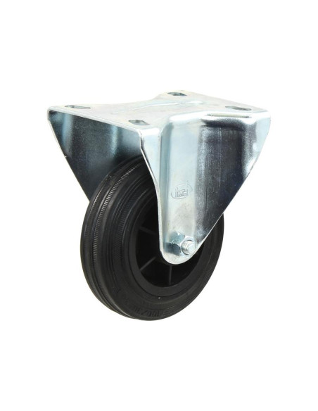 Fija Goma Ruedas Goma - Capacidad: 75kgs, Ø rueda: 100mm