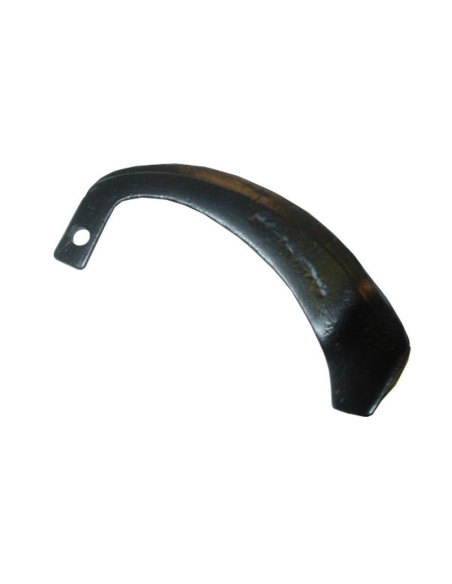 Cuchilla Rotavator Curvada Izdo.. Anchura: 25mm, Altura: 220mm, Ø orificio: 12mm. Recambio para Yanmar