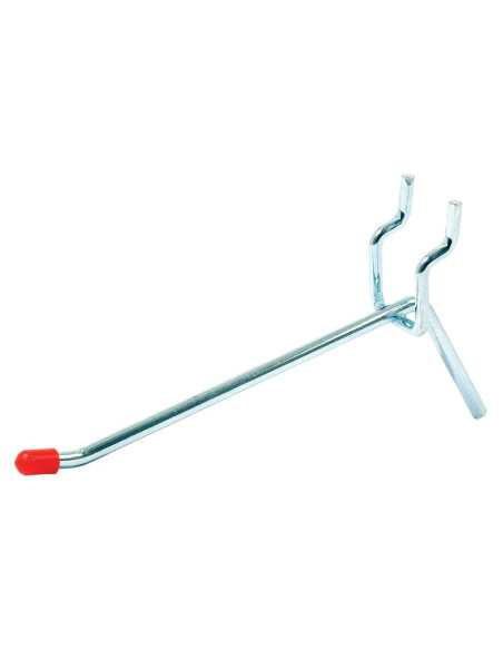 Gancho sencillo para colocar en panel o listón de montaje - 100mm