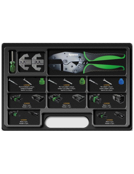 Conector Weather Pack, juego todo en uno, 220 pzas.