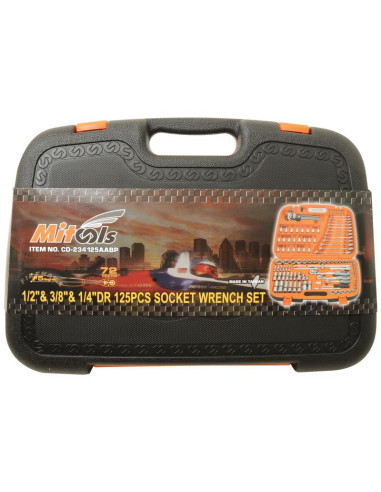 1/2'', 3/8'' & 1/4'' Juego de Bocas Carraca...