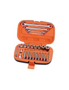 1/4'', 3/8'' & 1/2'' Juego de Bocas Carraca (41pcs.)