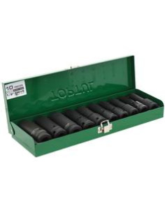 10 pza. Conjunto de toma de impacto profundo con brida...