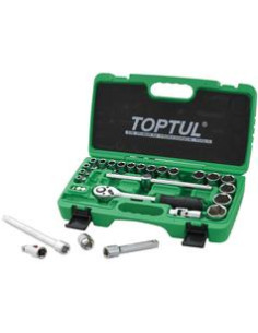 28 pzas. Juego de tomas de brida de 1/2'' de clase...