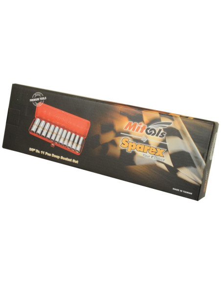 3/8'' Juego de Bocas Profundas (11pcs.)