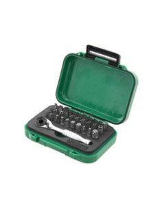 31 pzas. Juego de brocas de carraca mini hexagonales de...