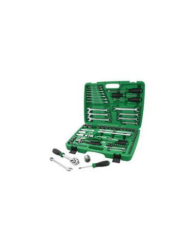 96 pza. Juego de herramientas de 1/4'' y 1/2''