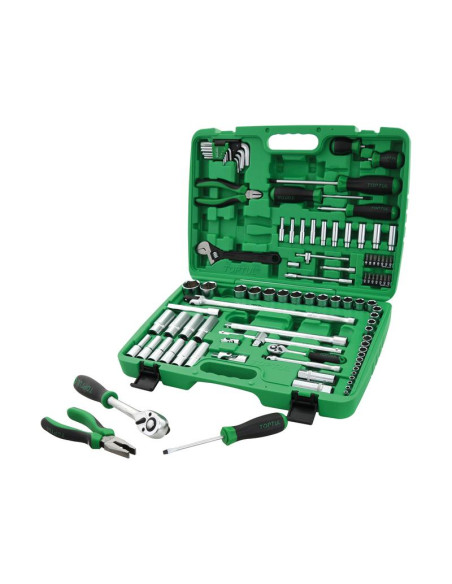 97 pza. Juego de herramientas de 1/4'' y 1/2''