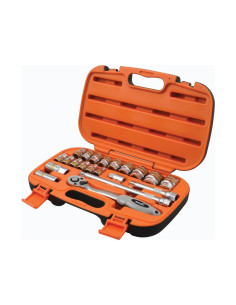 Juego de Bocas Carraca 1/2'' (21 pzas.) 2