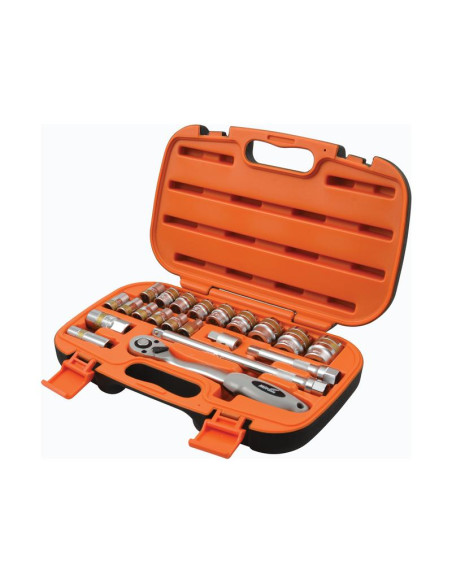 Juego de Bocas Carraca 1/2'' (21 pzas.)