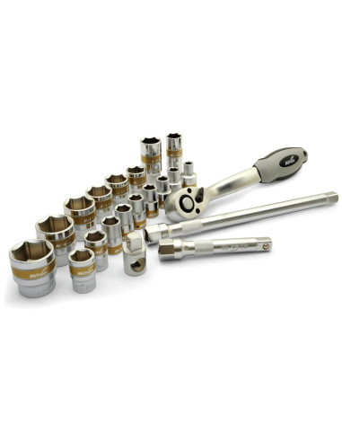 Juego de Bocas Carraca 1/2'' (21 pzas.)