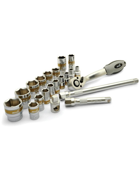 Juego de Bocas Carraca 1/2'' (21 pzas.)