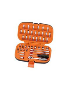 Juego de Bocas Carraca 1/4'' (44pcs.)