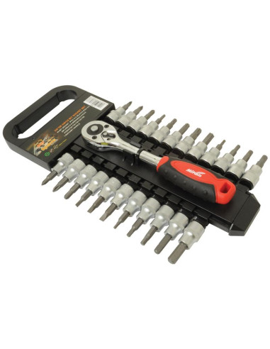 Juego de Bocas Carraca 3/8'' (24 pzas.)