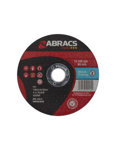 Disco de corte de metal plano Ø100 x 3 x 16mm A30RBF 2