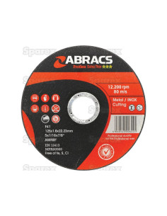 Disco de corte de metal plano Ø125 x 1.6 x 22.23mm A60TBF 2