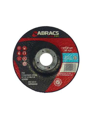 Disco de Corte Ø115 x 3 x 22mm A30RBF