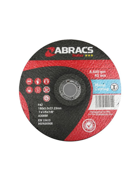 Disco de Corte Ø178 x 3 x 22.23mm A30RBF