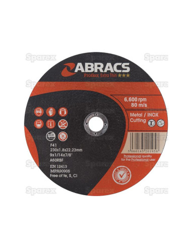 Disco de Corte Ø230 x 1.8 x 22.23mm A60TBF