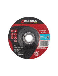 Disco de esmerilado de metal 100mm x 6mm x 16mm A24RBF 2