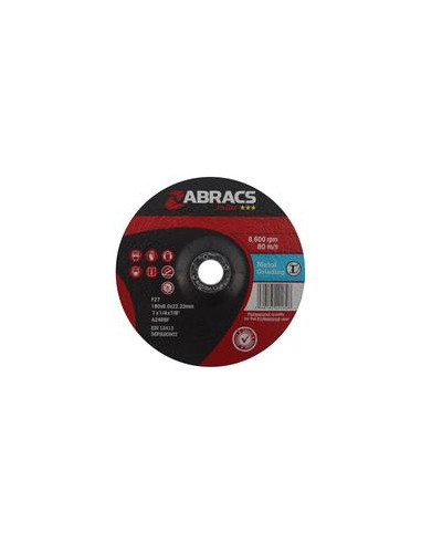 Disco de esmerilado de metal 178mm x 6mm x 22.23mm A24RBF