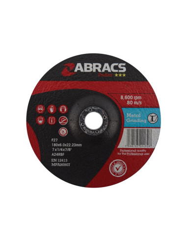 Disco de esmerilado de metal 178mm x 6mm x...