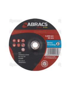 Disco de esmerilado de metal 230mm x 6mm x 22mm A24RBF