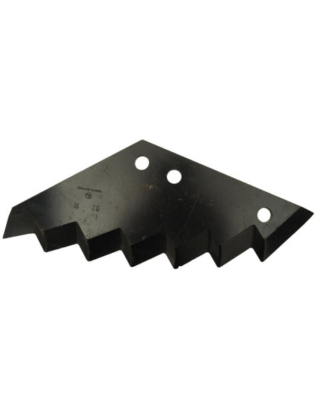 Cuchilla del remolque alimentador 385mm x 160mm x 8mm Corresponde a: A5302190