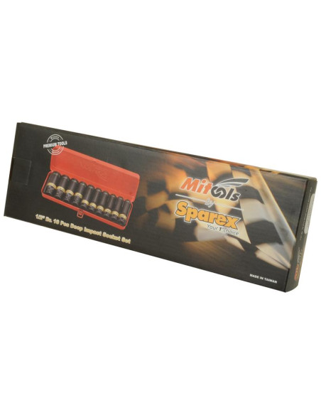 1/2'' Juego de Bocas de Impacto (10pcs.)