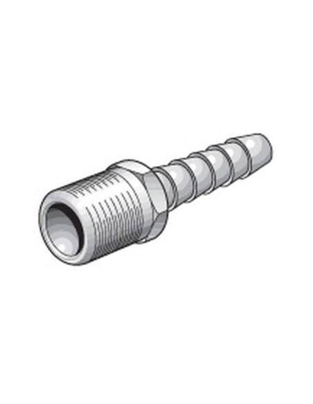 Acoplador de línea de aire macho 1/4'' BSPT Macho 1/4'' Hose End