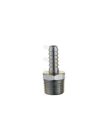 Acoplador de línea de aire macho 3/8'' BSPT Macho 1/4'' Hose End
