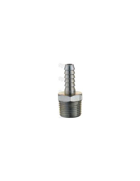 Acoplador de línea de aire macho 3/8'' BSPT Macho 1/4'' Hose End