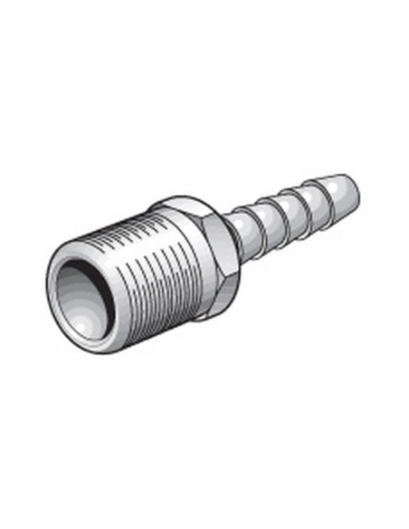 Acoplador de línea de aire macho 3/8'' BSPT Macho 1/4'' Hose End