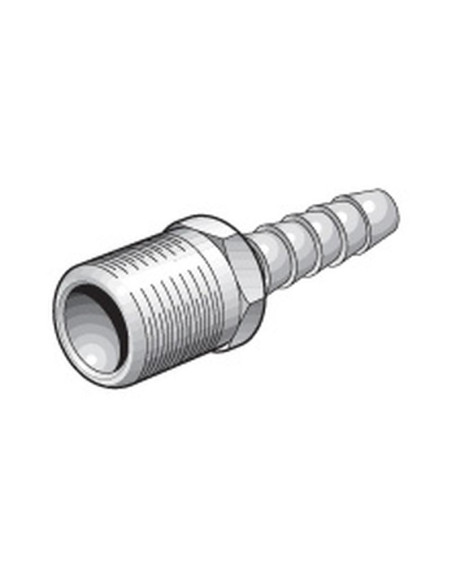 Acoplador de línea de aire macho 3/8'' BSPT Macho 5/16'' Hose End
