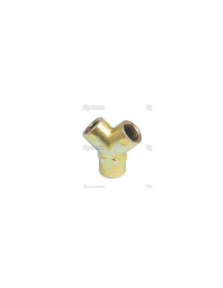 Acoplador de línea de aire macho Conector Y 1/4″ Macho