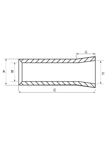 Casquillo Púas de Carga - Ø38 x 110mm (Cono 1)