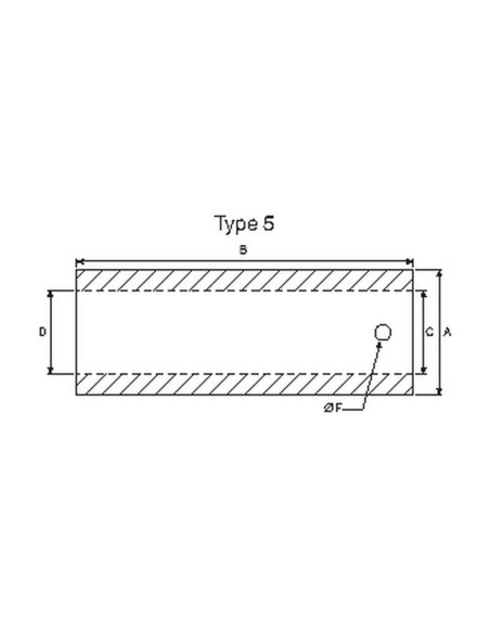 Casquillo Púas de Carga - Ø50 x 145mm (Ø30) Corresponde a: 550004