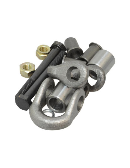 Kit de Fijación HS, 4 x collares, 2 x tuercas y tornillos, 2 x espaciadores, 2 x argollas Blíster