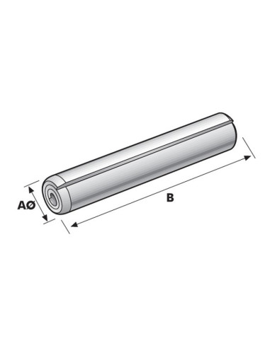 Pasador espiral imperial - Ø pasador 1/8'' x 1''