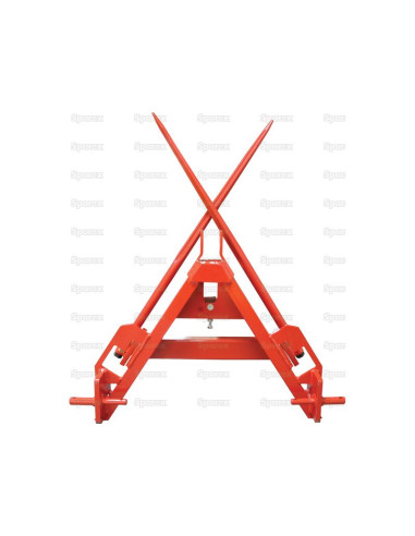 Soporte Empacadora - 2 púas M22 de 1100 mm...