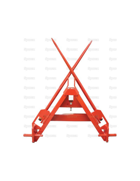 Soporte Empacadora - 2 púas M22 de 1100 mm (marca Sparex)