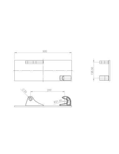 Enganche en plato juego, Dcha/Izda (Par)