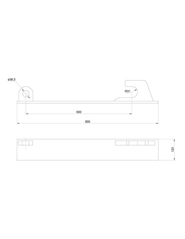 Soporte de Carga (Par), Recambio para: JCB QFit.